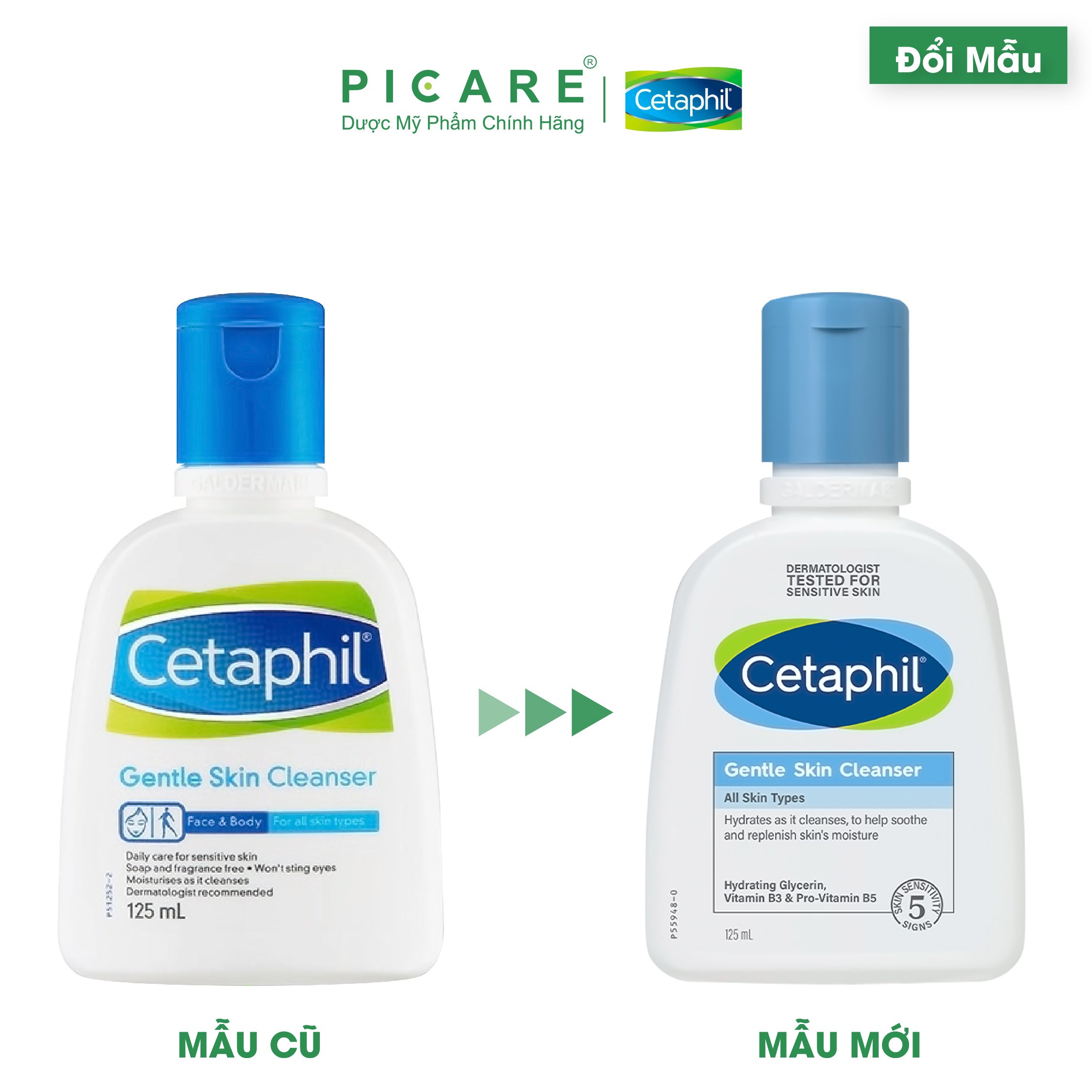 Sữa rửa mặt dịu lành cho da nhạy cảm Cetaphil Gentle Skin Cleanser 125ml