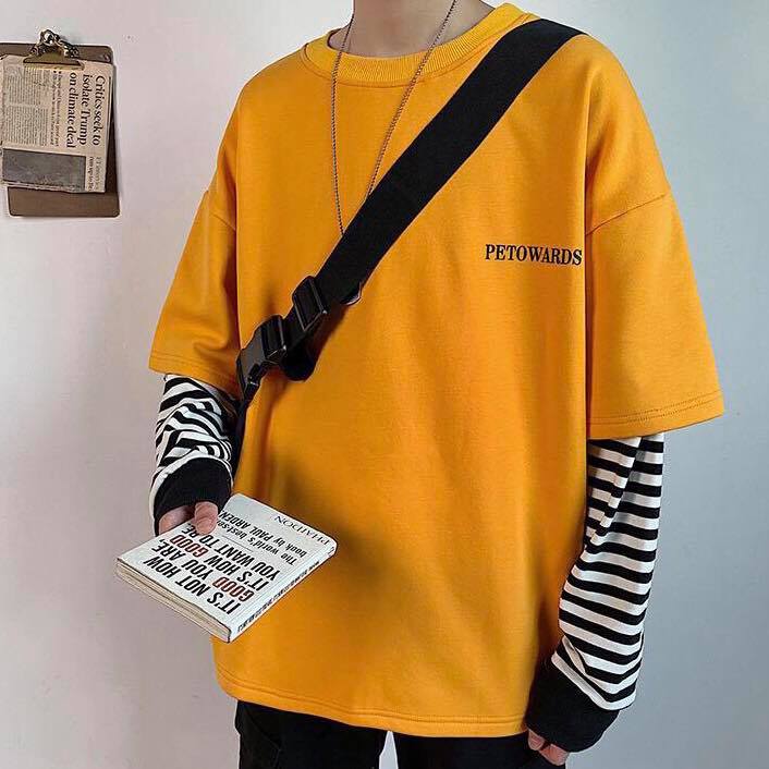 Áo thun tay dài form rộng - phông dài tay nam nữ oversize Petowark - 2N Unisex