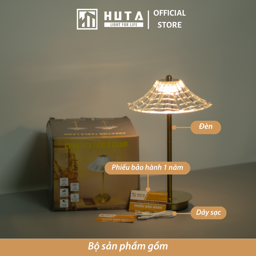 Đèn Led Quầy Bar Huta Light For Life RESDUQUAT Cảm Ứng Tích Điện, Điều Chỉnh Ánh Sáng Vàng