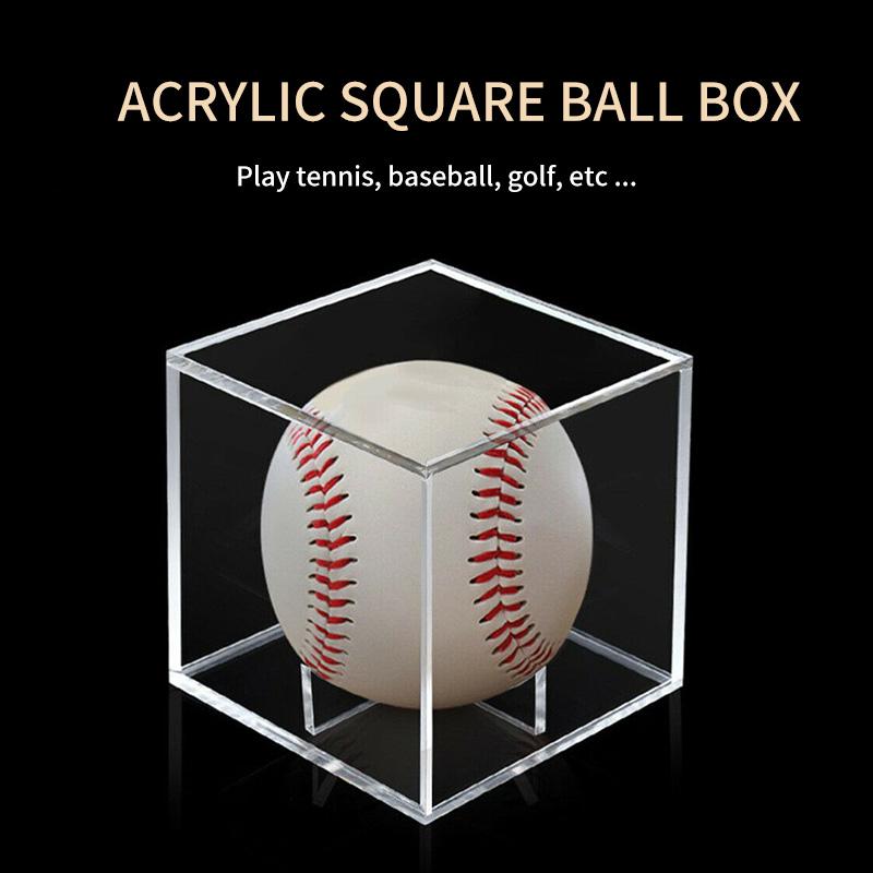 Bóng Golf Bóng Tennis Vỏ Trong Suốt Acrylic Hộp Bóng Chày Chơi Golf 80Mm Hiển Thị Cho Hộp Đựng Lưu Niệm Bảo Vệ Chống Tia UV Chống Bụi Màu Sắc: Trong Suốt