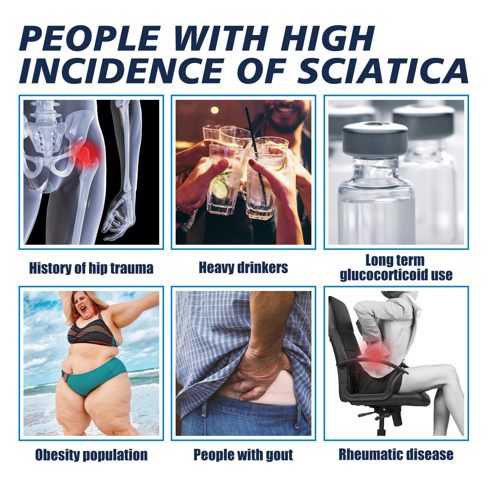 South Moon 12patches Sciatic Nerve Relief Patches Relieve Sedentary Nerve Pain in the Knee Joint