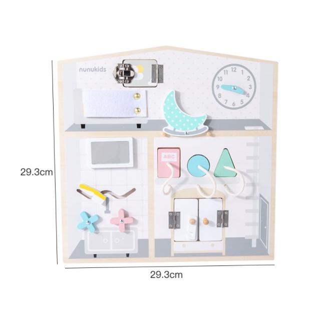 Đồ chơi Giáo dục Bảng bận rộn Busy Board có vô lăng rèn luyện vận động tinh cho bé