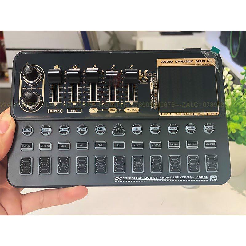 Sound Card K500 Phiên Bản Mới Nhất . Chuyên Dùng Hát Livestream , Thu Âm , Tích Hợp Nhiều Hiệu Ứng Vui Nhộn