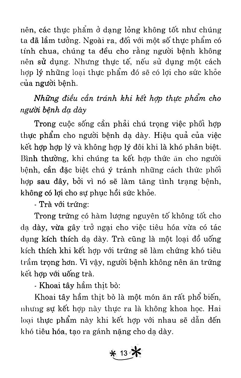 Món Ăn Bài Thuốc Cho Người Bệnh Dạ Dày