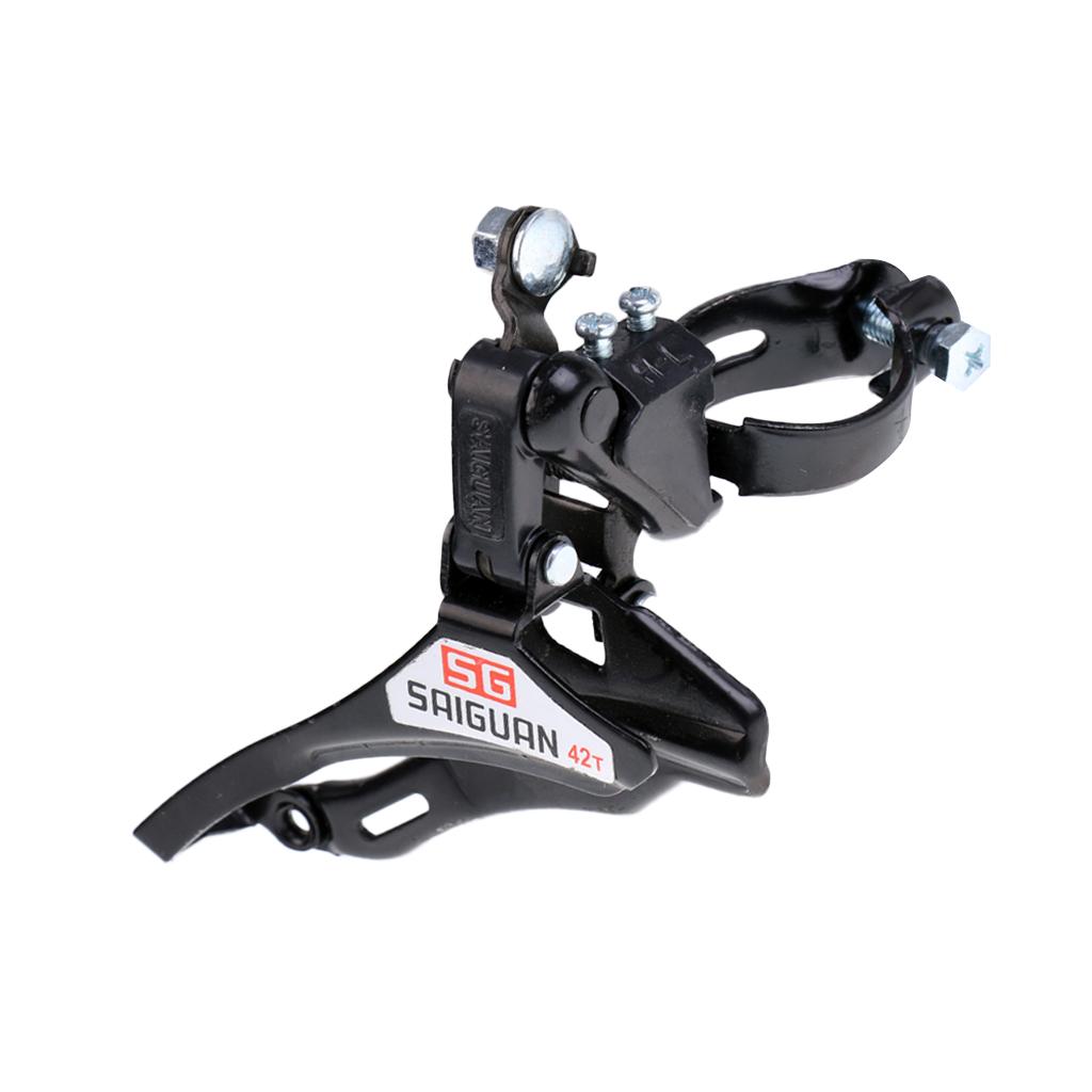 Bicycle Front Derailleur 31.8mm Clamp Bottom/Top Pull Mountain Road Bike MTB Bicycle Parts Black