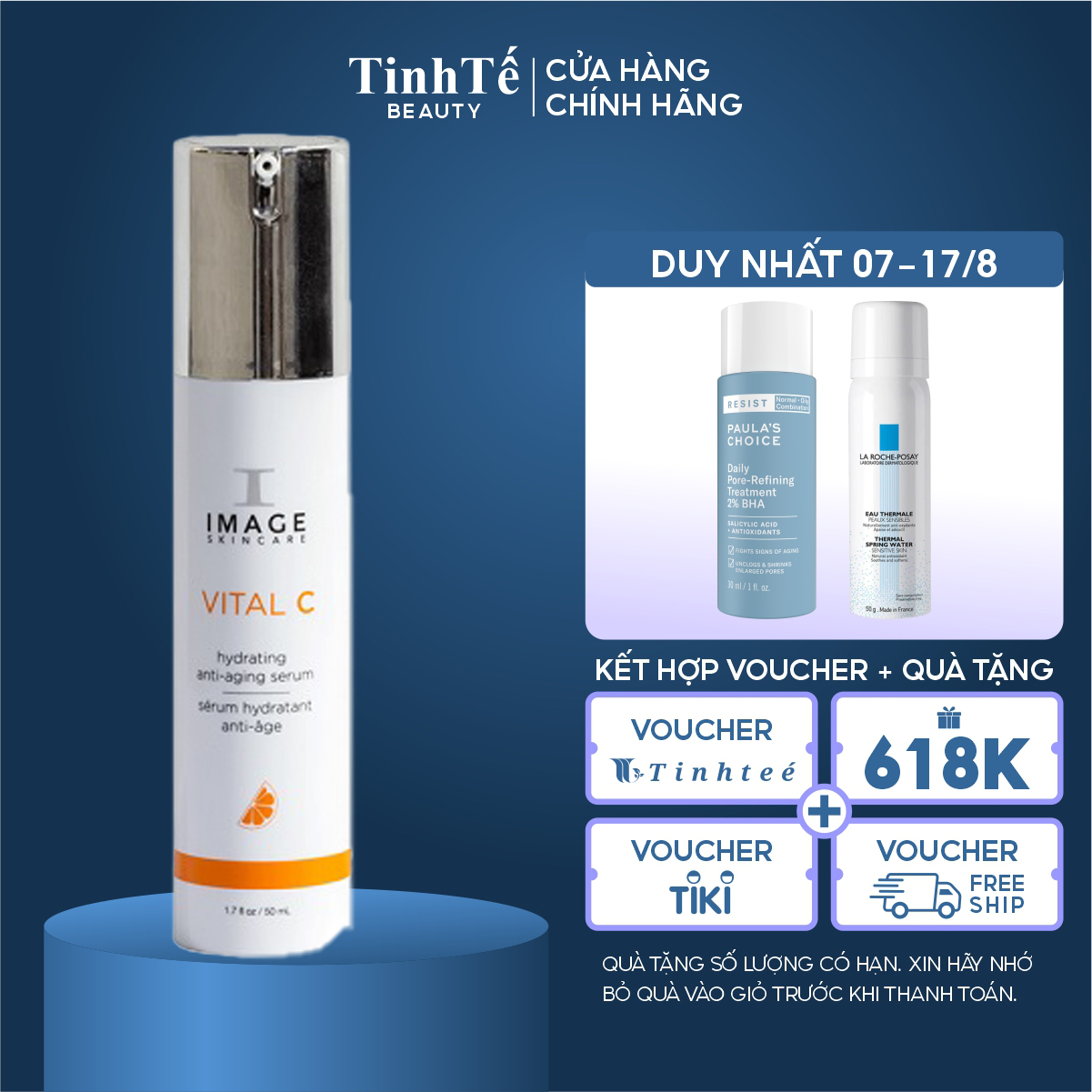 Serum dưỡng ẩm giảm kích ứng da Image Skincare Vital C Hydrating Anti Aging 50ml