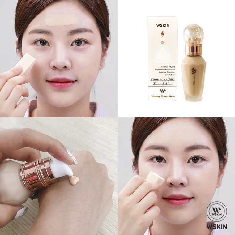 Kem Nền Siêu Che Khuyết Điểm Tông Da Tự Nhiên #01 - WSKIN Luminous Silk Foundation