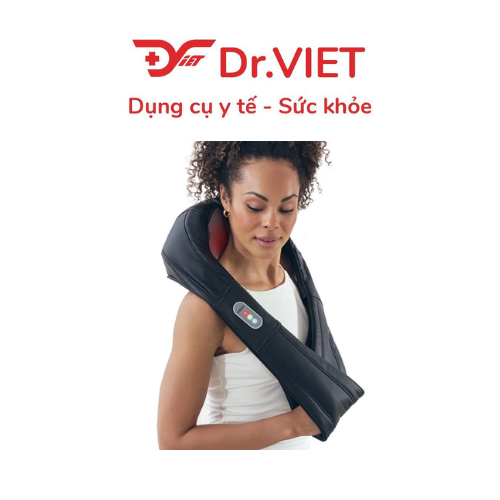 Đai massage Shiatsu cổ vai gáy &amp; toàn thân kèm nhiệt Homedics NMS-615HJ