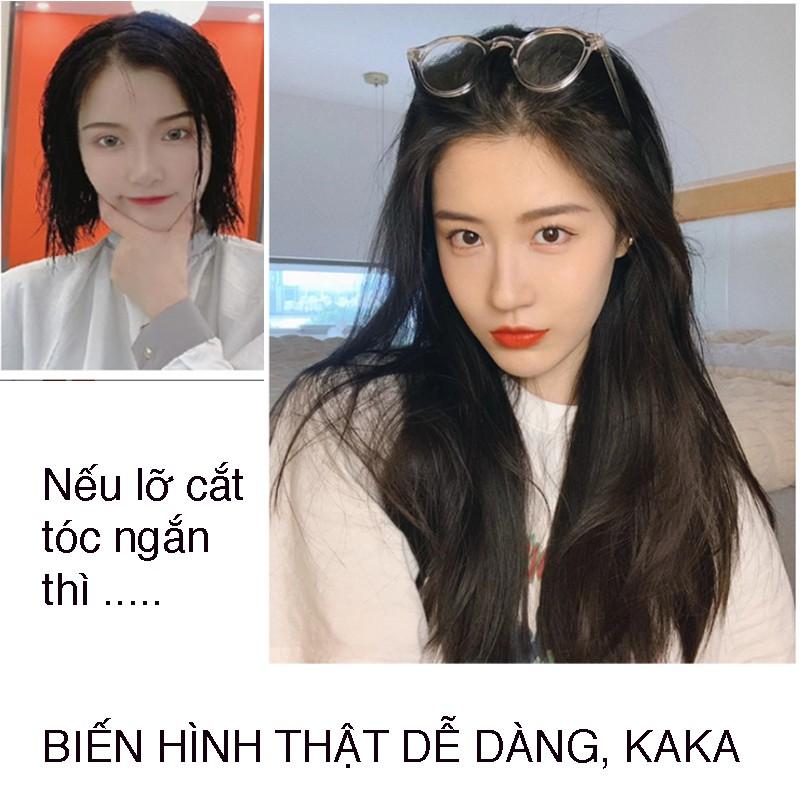 Sét 3 dải Kẹp Tóc Giả Kẹp thẳng cao cấp làm dày tóc, tự nhiên mềm đẹp