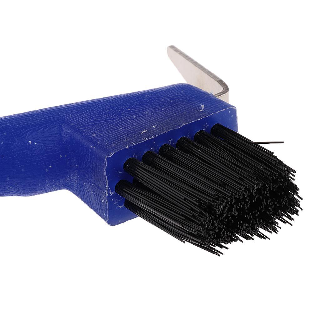 2xHoof Pick with Brush Horse Grooming Equipment Tool Various Colors Blue