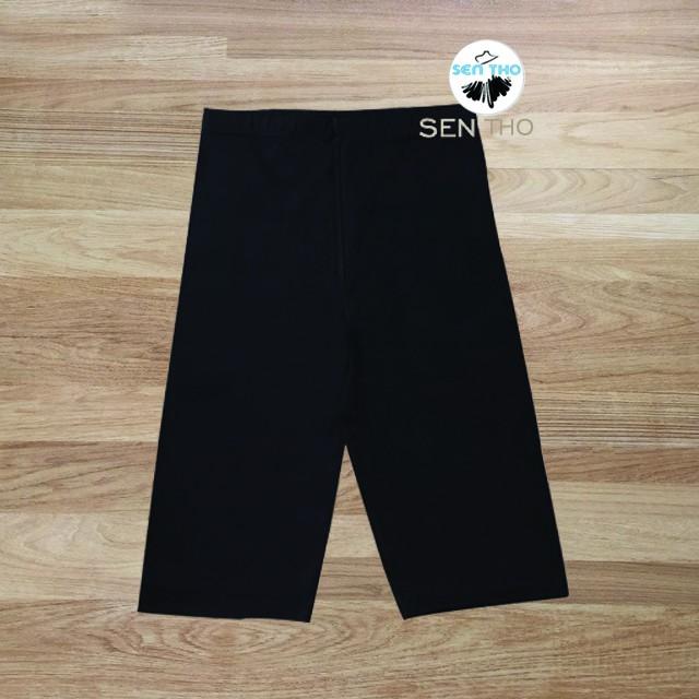 Quần Legging Ngố Đùi Lửng Cạp Cao Nữ Chất Đẹp Co Giãn 4 Chiều Mặc Tôn Dáng Trẻ Trung Năng Động