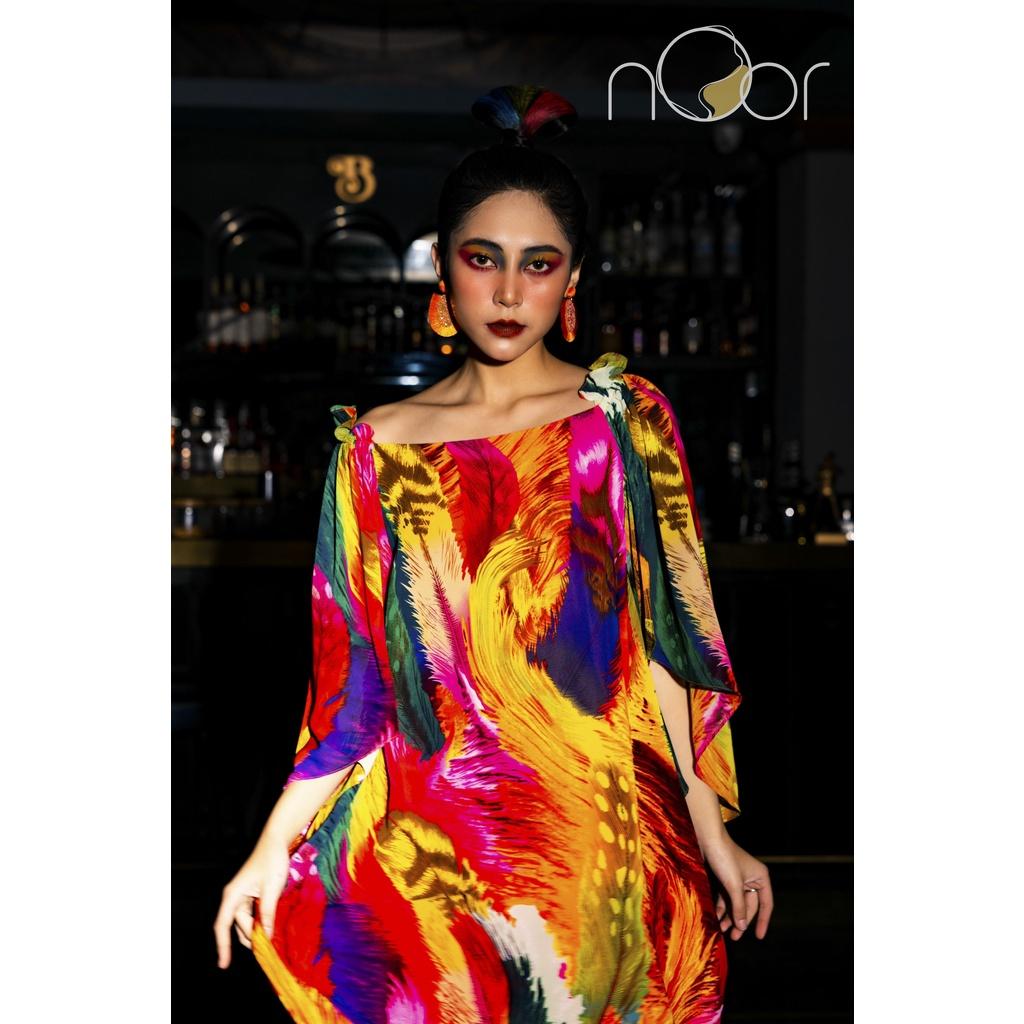 Váy tay bồng rực rỡ Le Paon - NV522