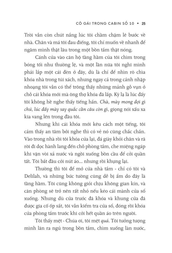 Sách Cô Gái Trong Cabin Số 10