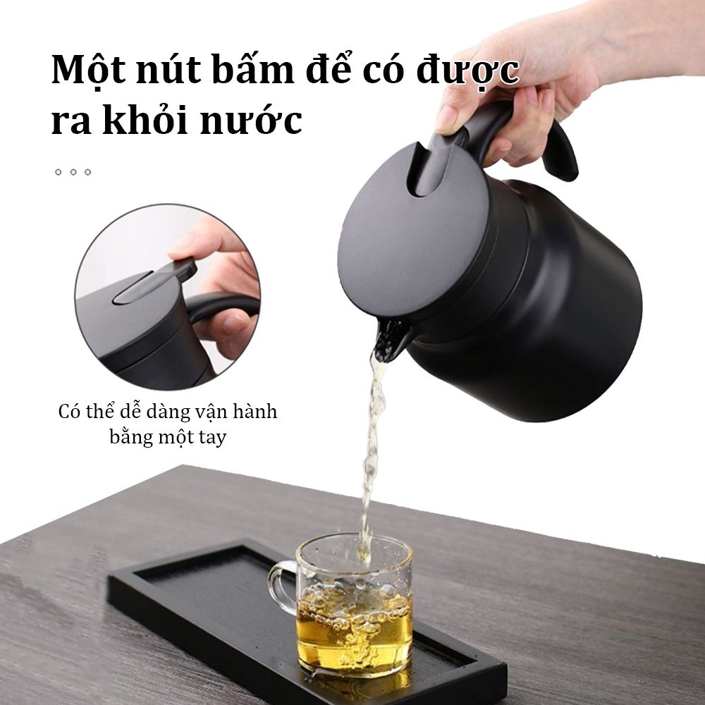 Ấm Pha Trà Giữ Nhiệt Chất Liệu inox 316 Có Lọc Trà Dung Tích 800 1000 ml