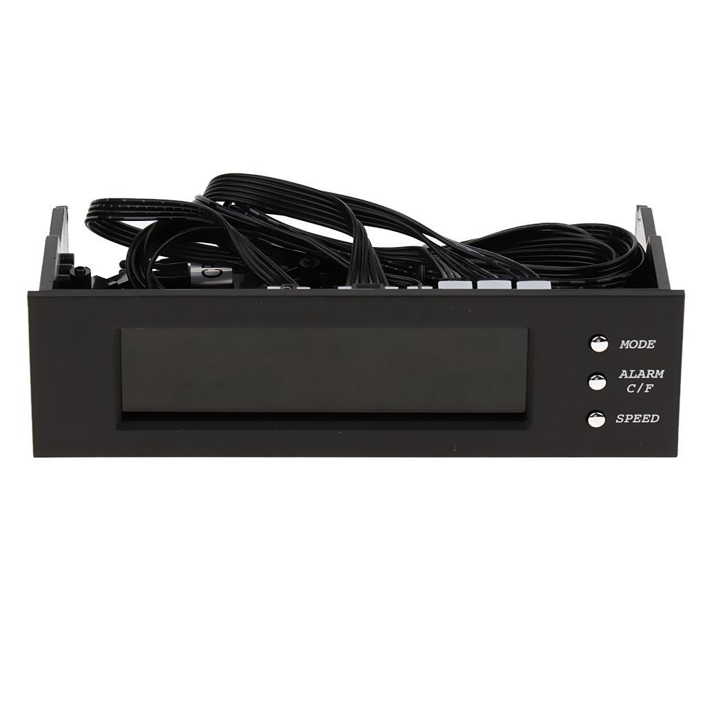 3 Fans Speed Controller Computer CPU Temperature Sensor Control LCD Screen