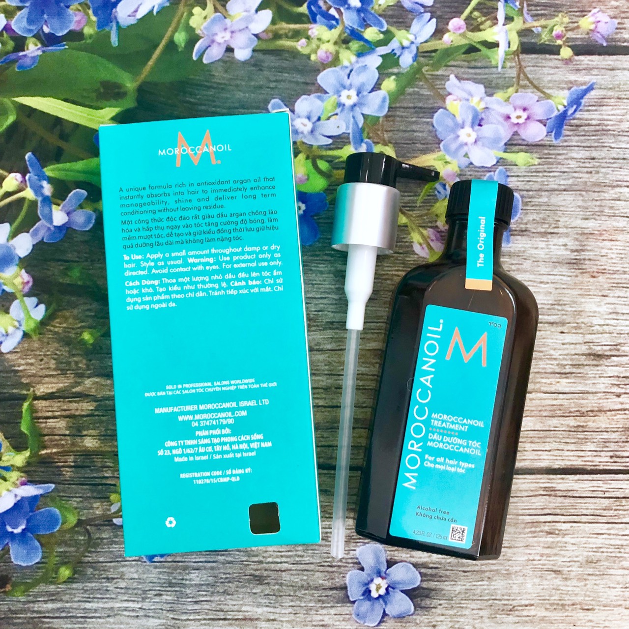 Tinh dầu dưỡng bóng phuc hồi tóc Moroccanoil 125ml - Hàng chính hãng