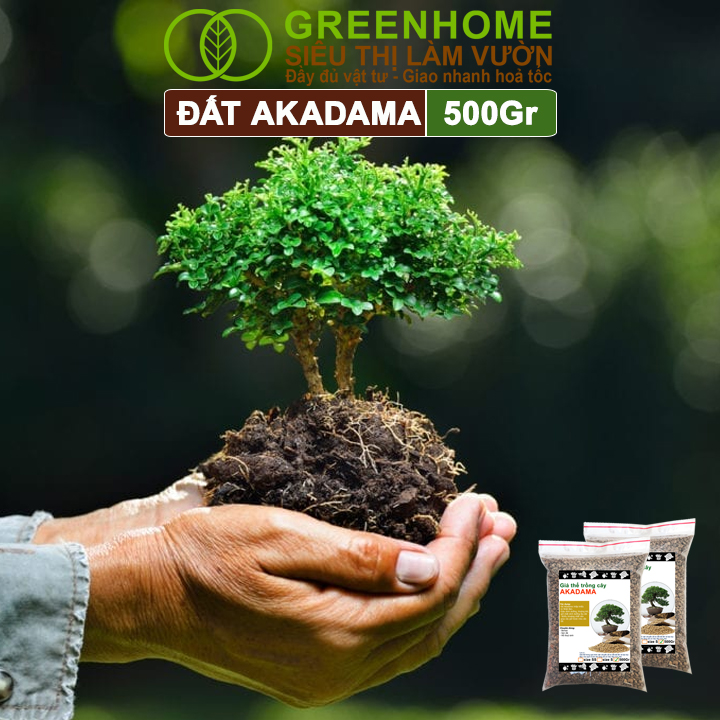 Đất Akadama Greenhome, Giá Thể Bonsai, Kiểng Lá, Sen Đá, Phân Nền Thủy Sinh, Nhiều Dưỡng Chất