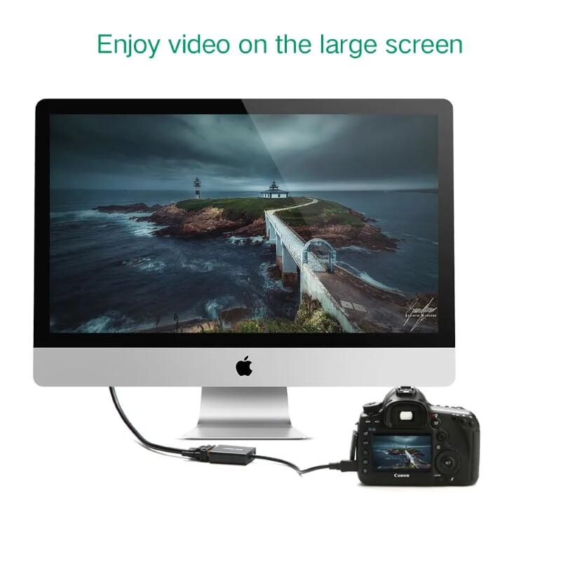 Ugreen UG40270MM112TK 15CM Màu Đen Bộ chuyển Mini HDMI sang VGA - HÀNG CHÍNH HÃNG