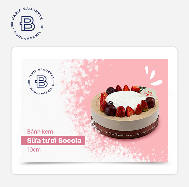 Paris Baguette - Bánh Kem Sữa Tươi Socola