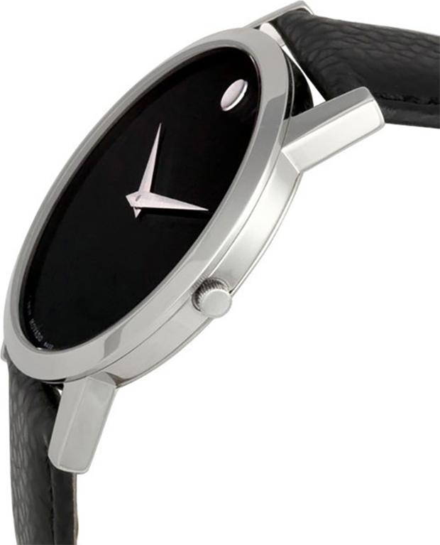 Đồng Hồ Nam Dây Da Movado 0606179 (38mm) - Đen