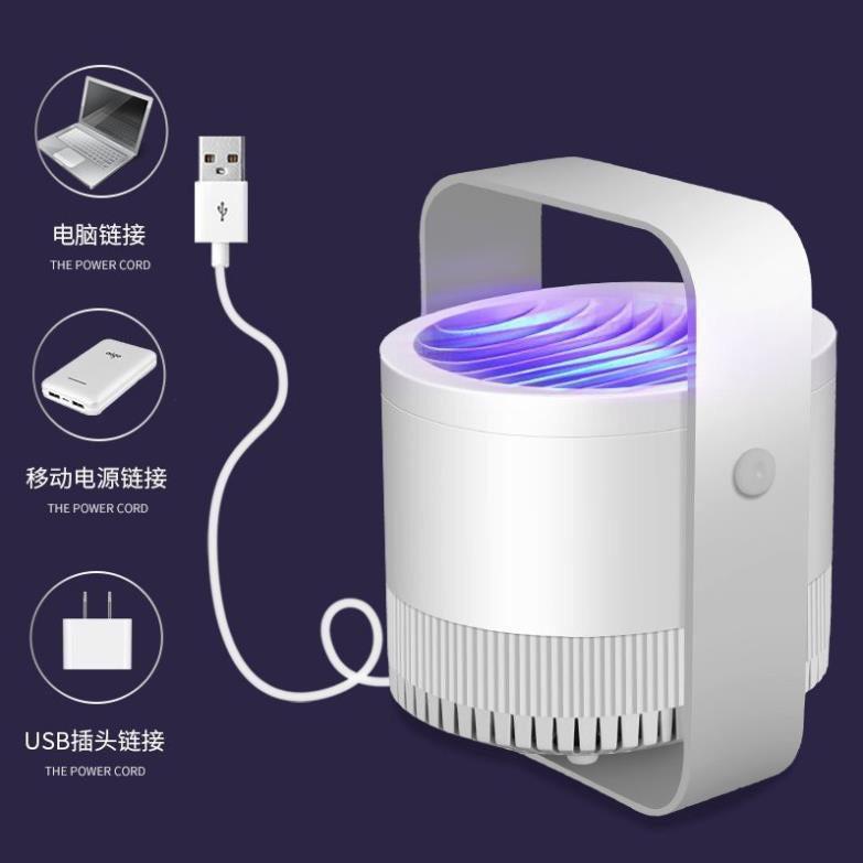 Đèn Bắt Muỗi, Bắt Côn Trùng Mosquito Killer Lamp Xoay 360 Cao Cấp, Đèn Bắt Muỗi Cảm Ứng Ánh Sáng, Quạt Hút Cực Siêu Mạnh