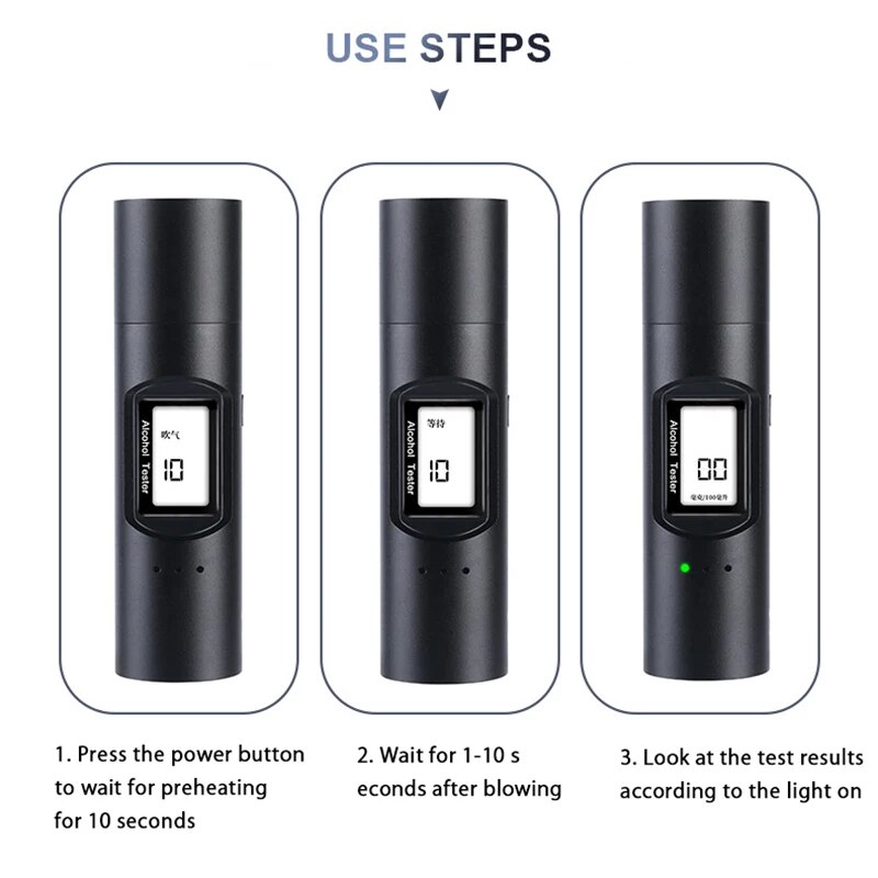Thiết Bị Đo Nồng Độ Cồn Trong Hơi Thở Chính Xác Cao Alcohol Concentration ICTech cao cấp