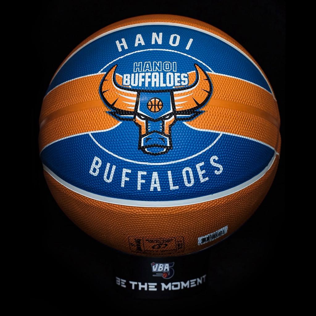 Quả bóng rổ Spalding Hà Nội Buffaloes Size 7- Tặng kim bơm bóng và túi lưới đựng bóng