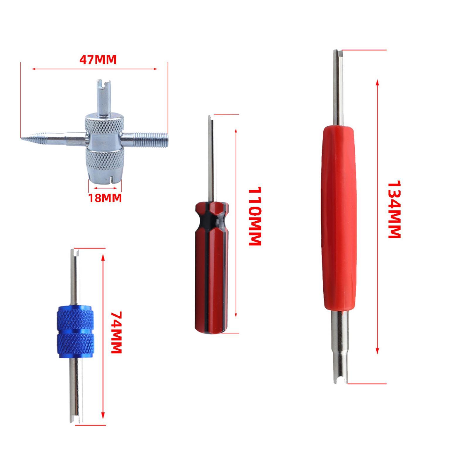 Stem Removal Tool Tyre Core Tool Set for Bike Spare Parts
