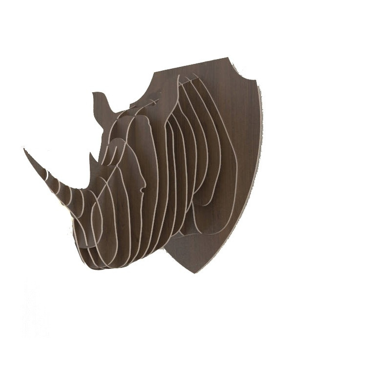 Đầu thú trang trí hình tê giác Jonnydecor