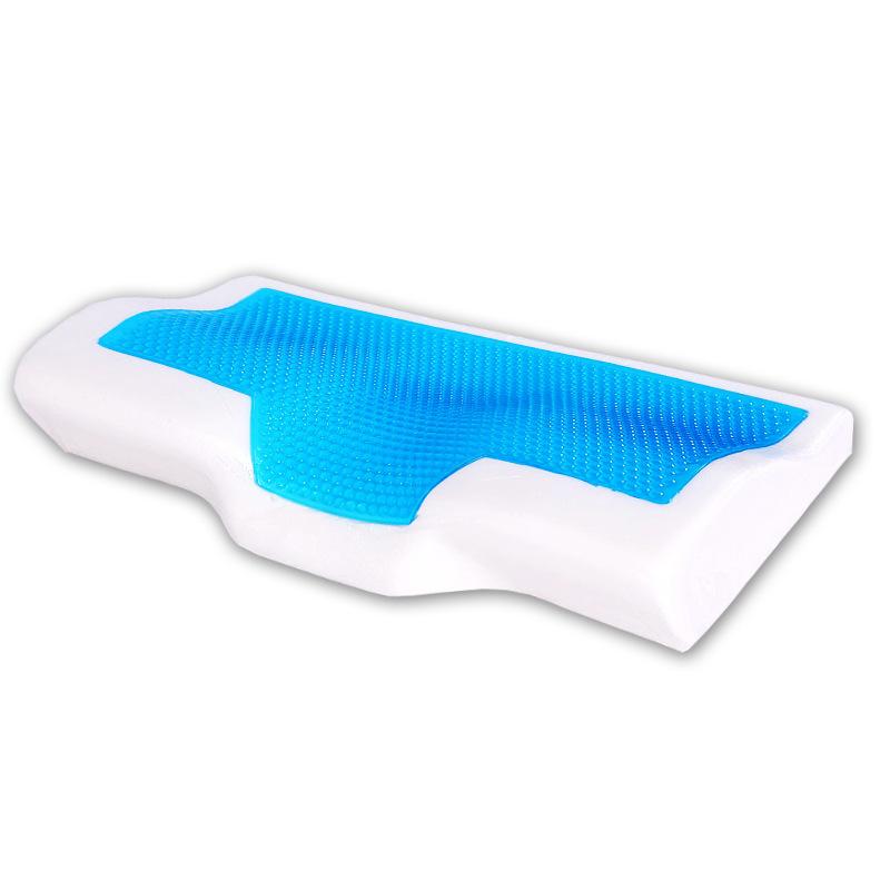SB Mút Gel Gối Mùa Hè Ice-Thoáng Mát Chống Ngáy Đàn Hồi Chậm, Gối Ngủ Chỉnh Hình Mềm Mại Chăm Sóc Sức Khỏe cổ Nhà Gối