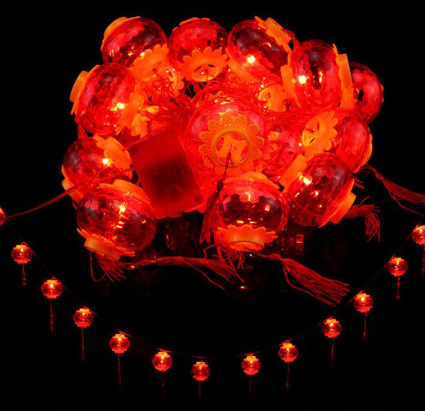 Dây Lồng Đèn Trang Trí 5M-18 Bóng Trang Trí Dịp Lễ, Tết