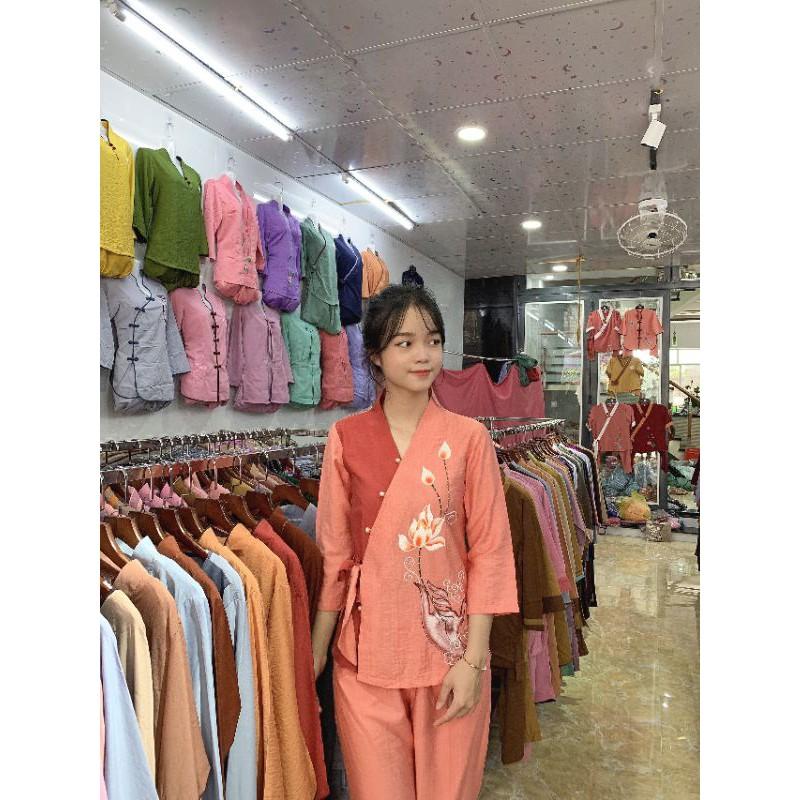 #đồ bộ đi chùa#đồ phật tử#phối nơ