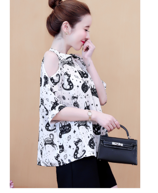 ÁO SƠ MI HỌA TIẾT CON MÈO A557_1