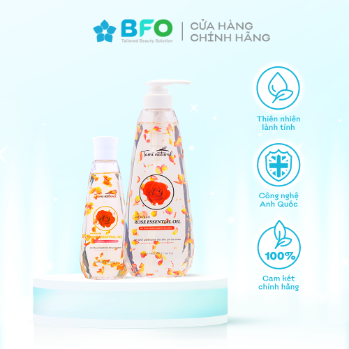 Sữa Tắm Thư Giãn Tinh Dầu Cánh Hoa Công Nghệ Anh Quốc Tami Natural Dưỡng Ẩm Trắng Da Lưu Hương Dung Tích 260ml