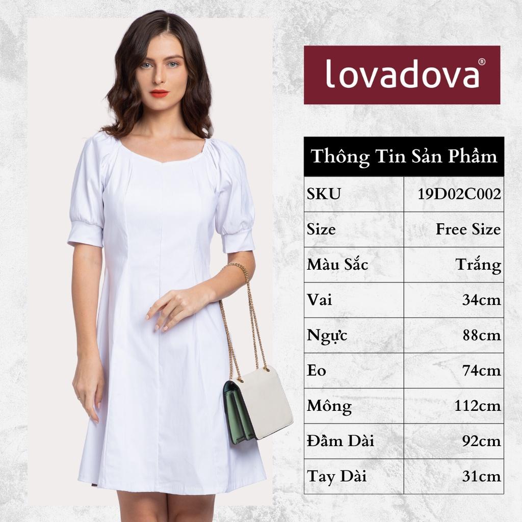 Đầm Trắng Kiểu Nữ - Lovadova 19D02C002