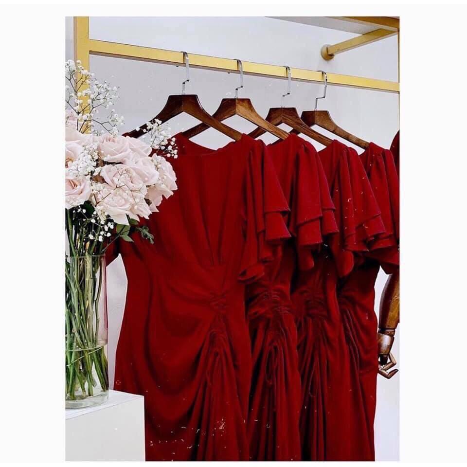 Trợ giá - Đầm thiết kế tay bèo xinh xắn