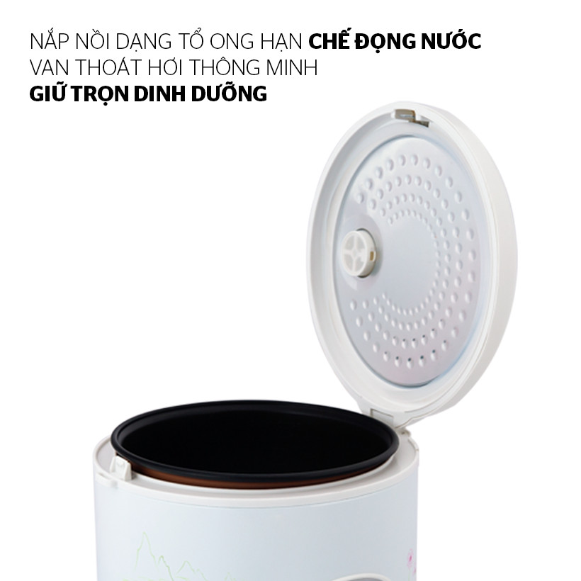 Nồi Cơm Điện Đa Năng Sunhouse SHD8602 (1.8L) – Trắng- Hàng chính hãng