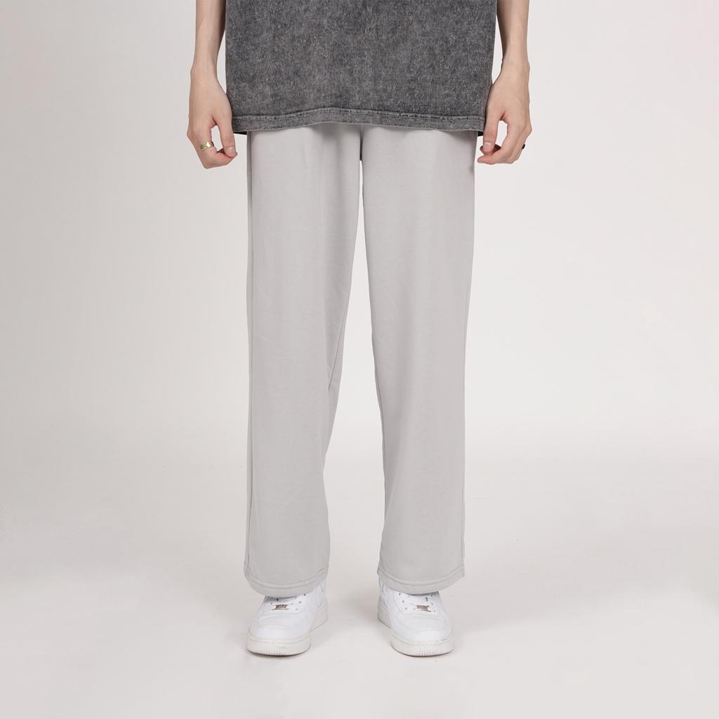 Quần Nỉ ống rộng N7 basic pants suông nam nữ Local Brand