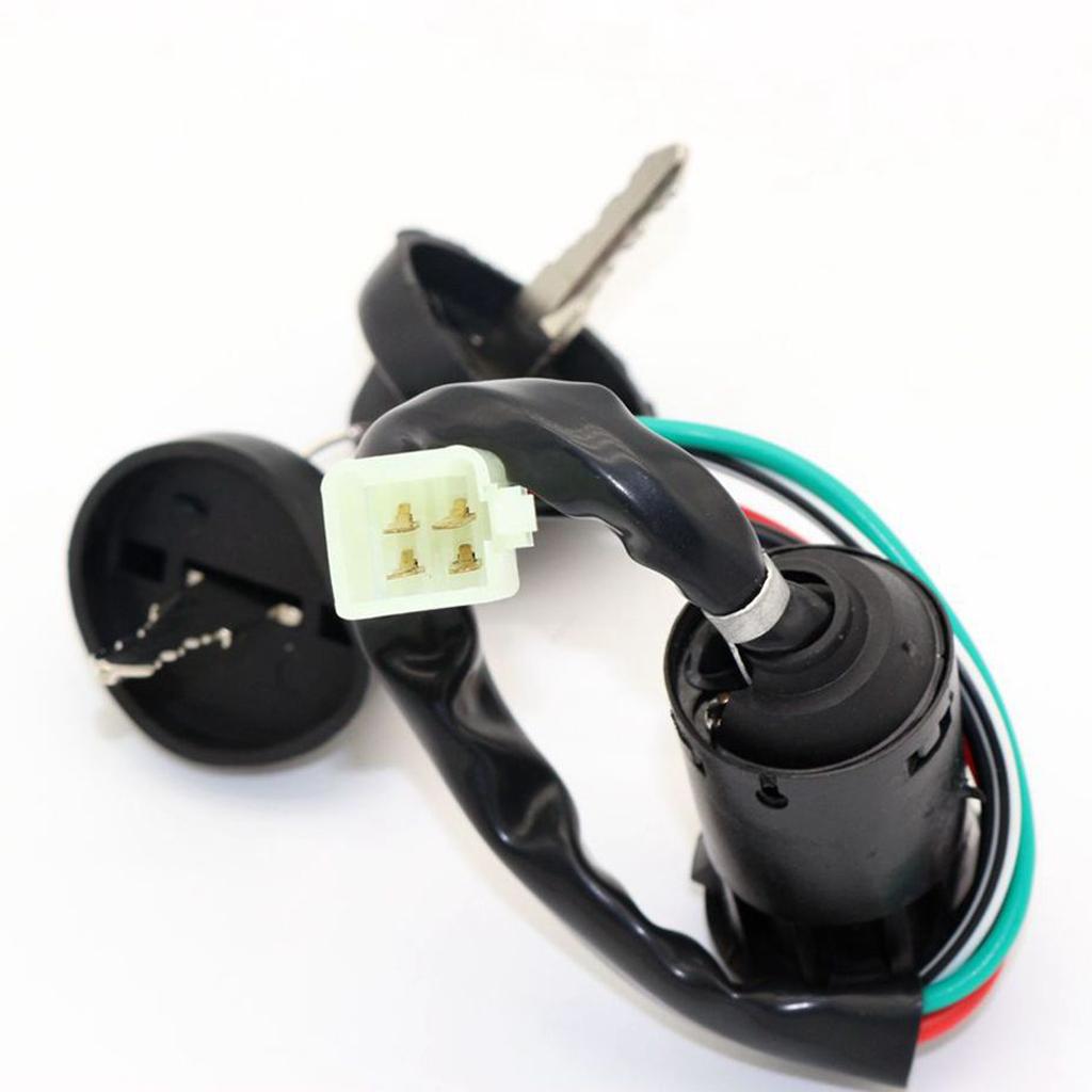 KEY IGNITION SWITCH Mini ATV QUAD POCKET DIRT Chopper Pit BIKE 4 WIRE