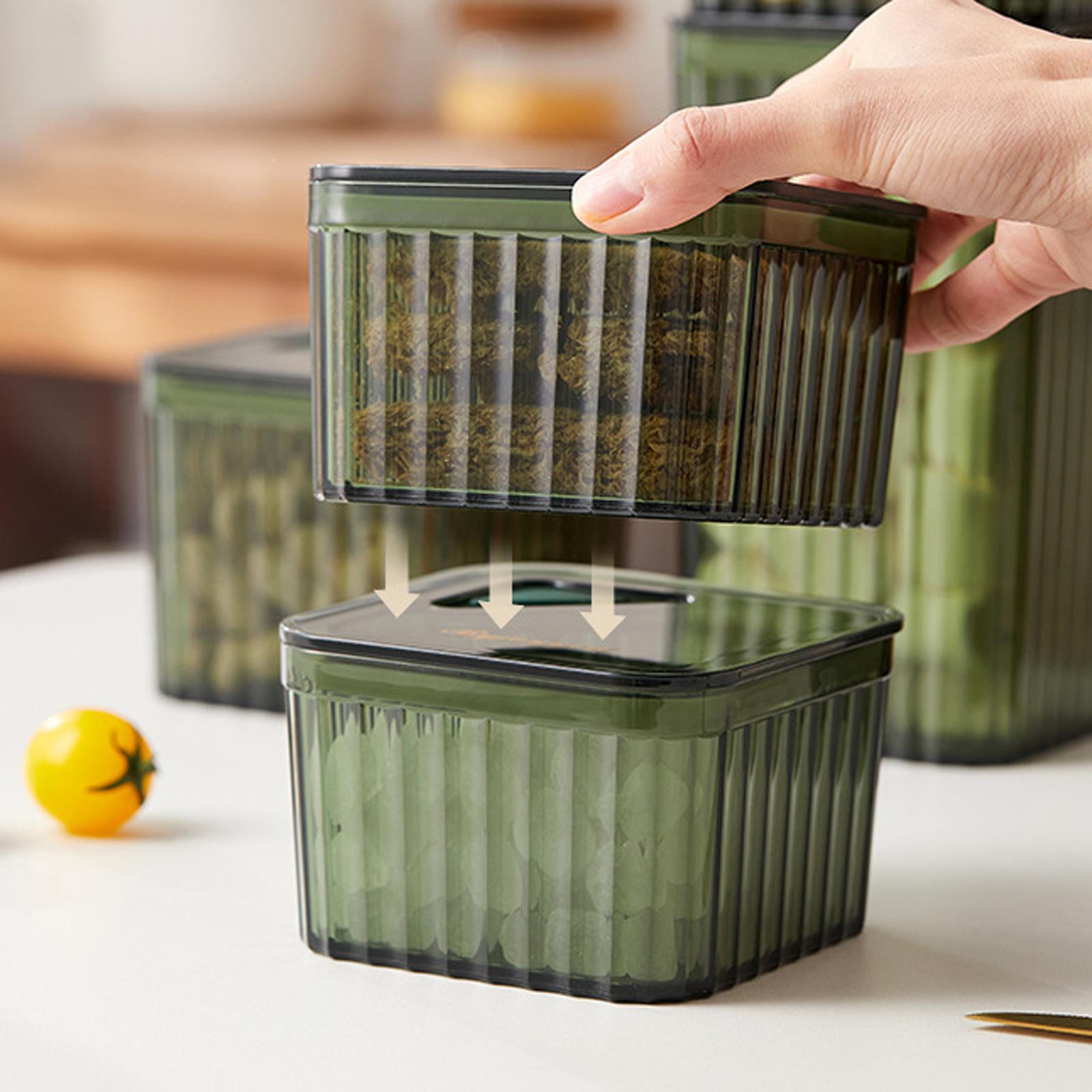 Airtight Food Storage Containers Pantry Organizer Box for Cabinet Baking Supplies