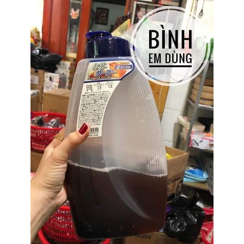 Bình nước Nhật 2 lít nắp bật chịu nhiệt siêu tốt