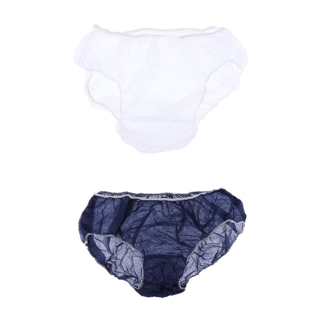 2x50pcs Nonwoven Underwear Panties Handy Briefs for Travel Hotel Spa White