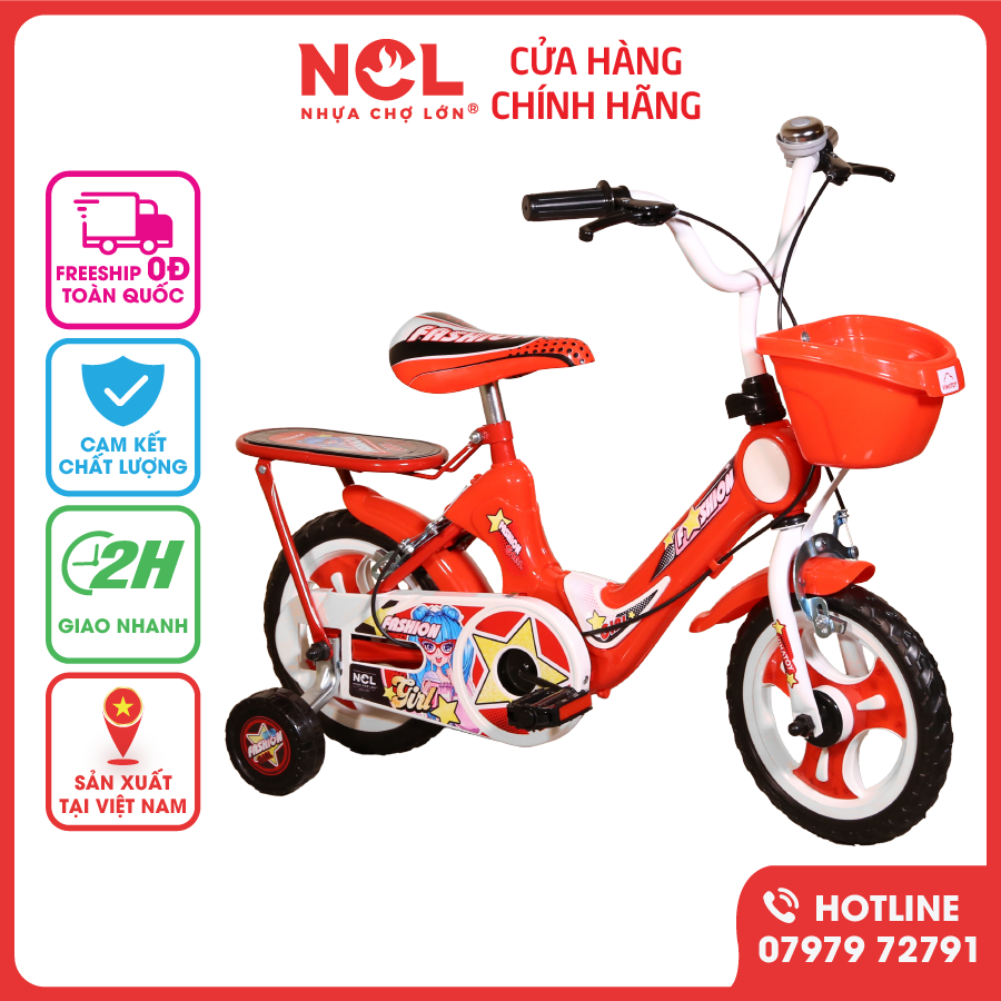 Xe Đạp Trẻ Em Nhựa Chợ Lớn K118 Bánh Xe Có Đèn - M1899-X2B