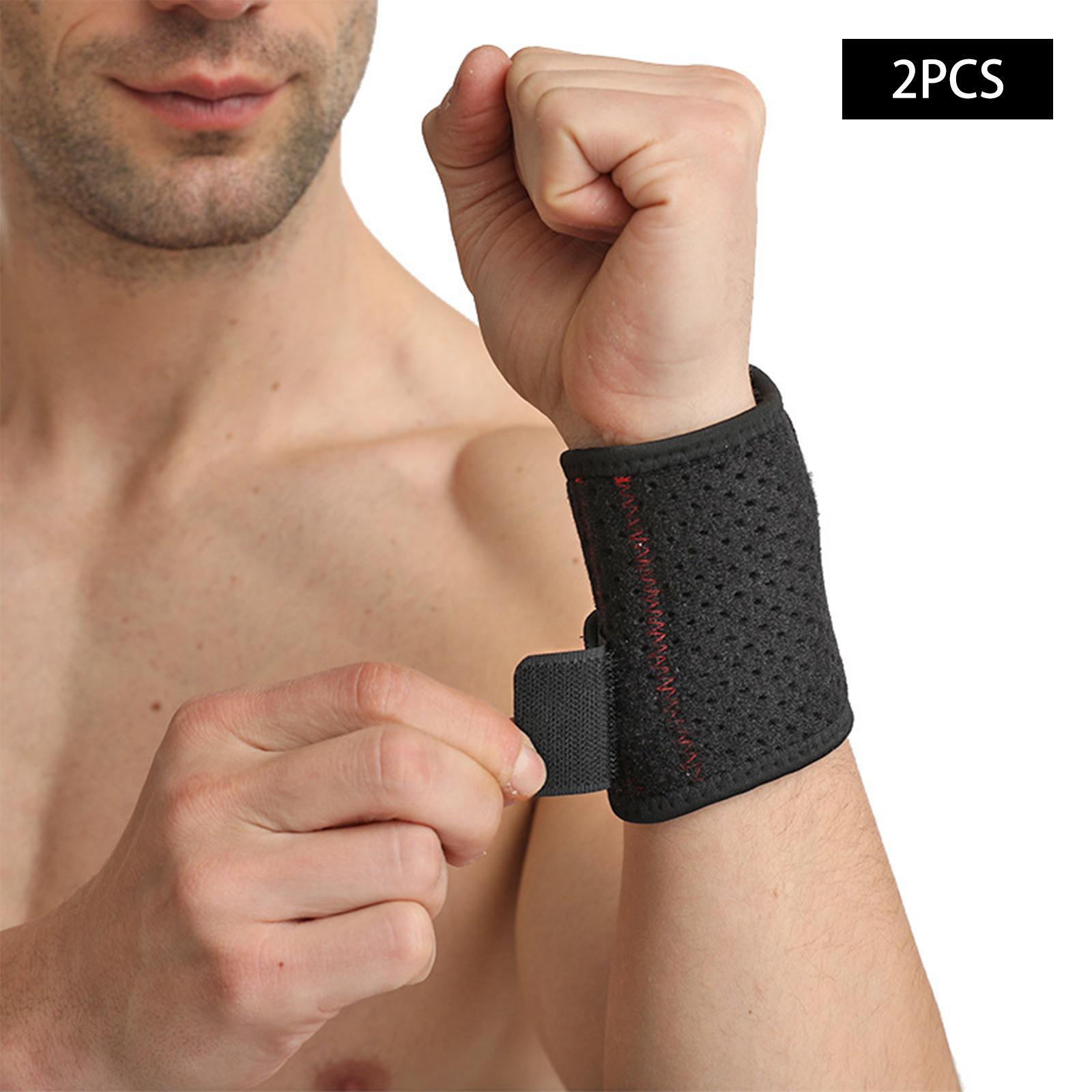 1 Pair Wrist Wrist Guard Wrist Wrap Wrist Strap for Cycling Tennis