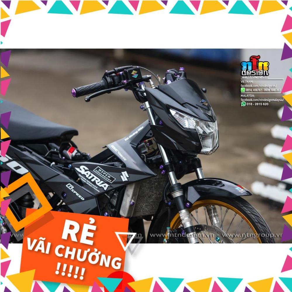 Tem Rời Raider FI Mẫu Zin 2018 Xám Đen