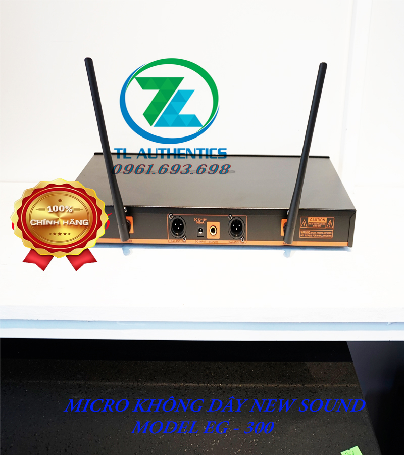 Micro không dây New Sound model EG300 hàng chính hãng nhập khẩu 2024 Chống Hú Cao Cấp Thế Hệ Mới Sóng Siêu Khỏe, Hát Cực Nhẹ, Tần Số Sóng Ổn Định