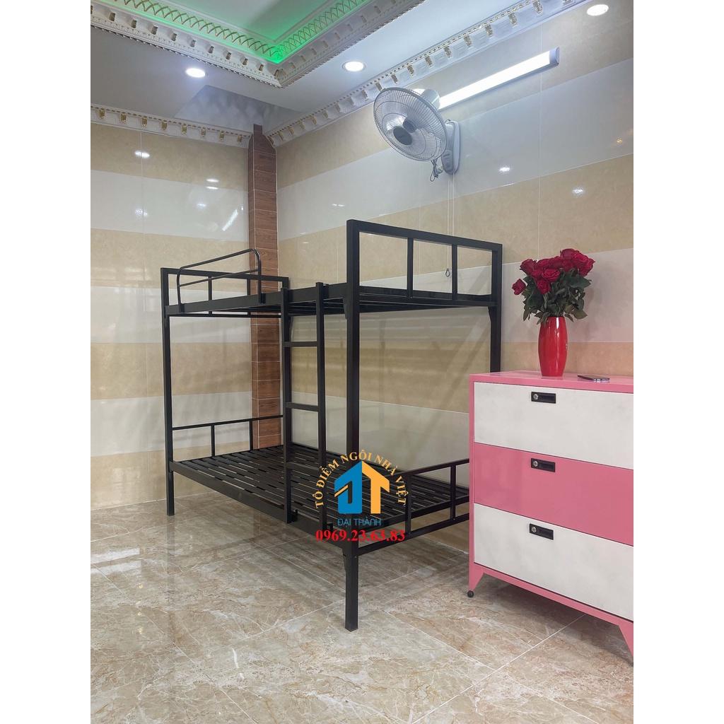 Giường sắt hai tầng cho sinh viên 0,8mx2m - Đại Thành