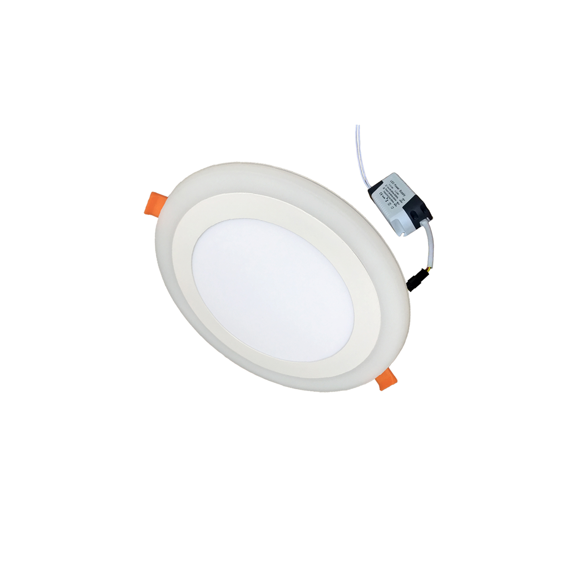 Đèn Led âm trần 9w ( 6w +3w) siêu mỏng tròn 2 màu 3 chế độ Posson LP-Ri6+3x