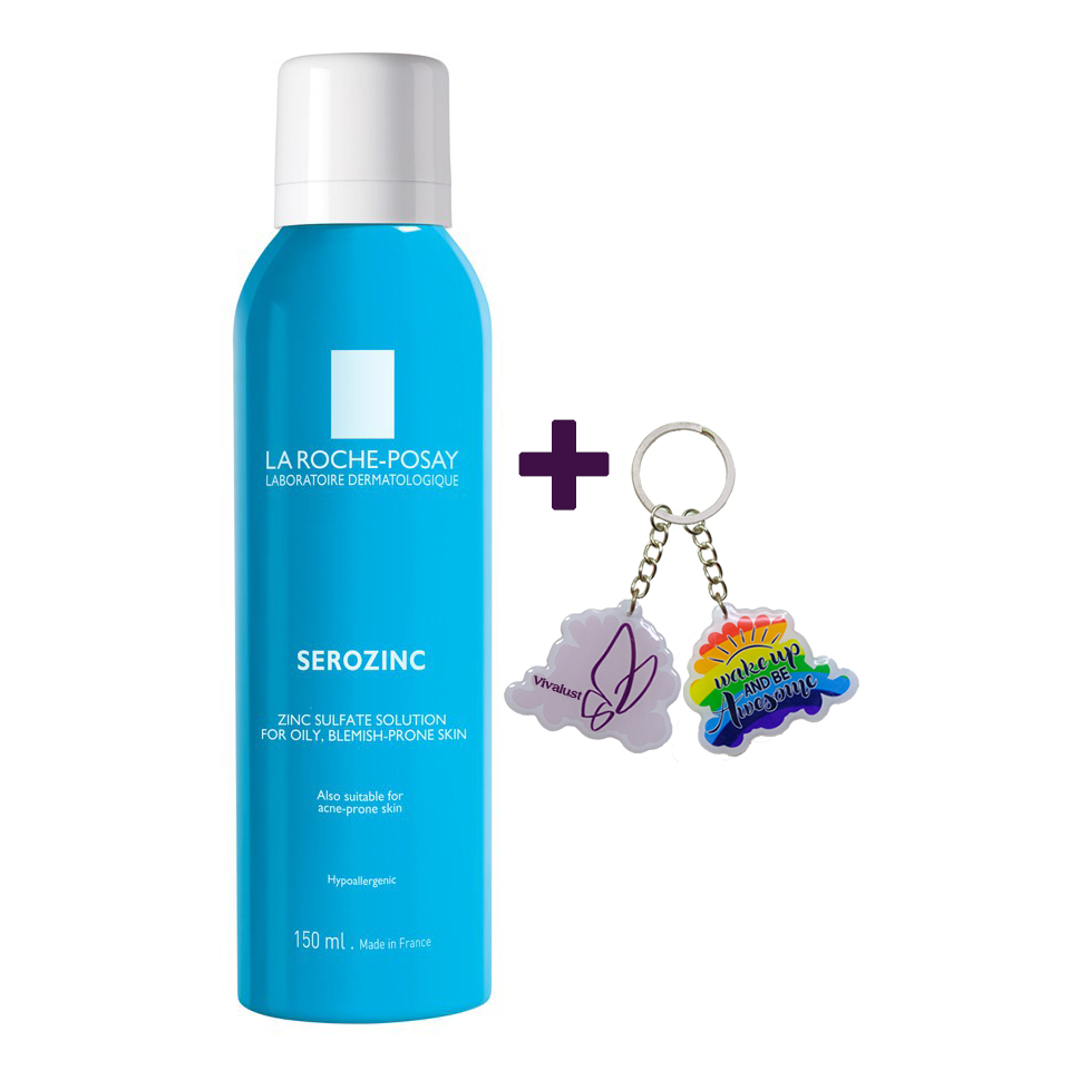 Xịt Khoáng Giúp Làm Sạch Và Dịu Da La Roche-Posay Serozinc - TẶNG MÓC KHÓA