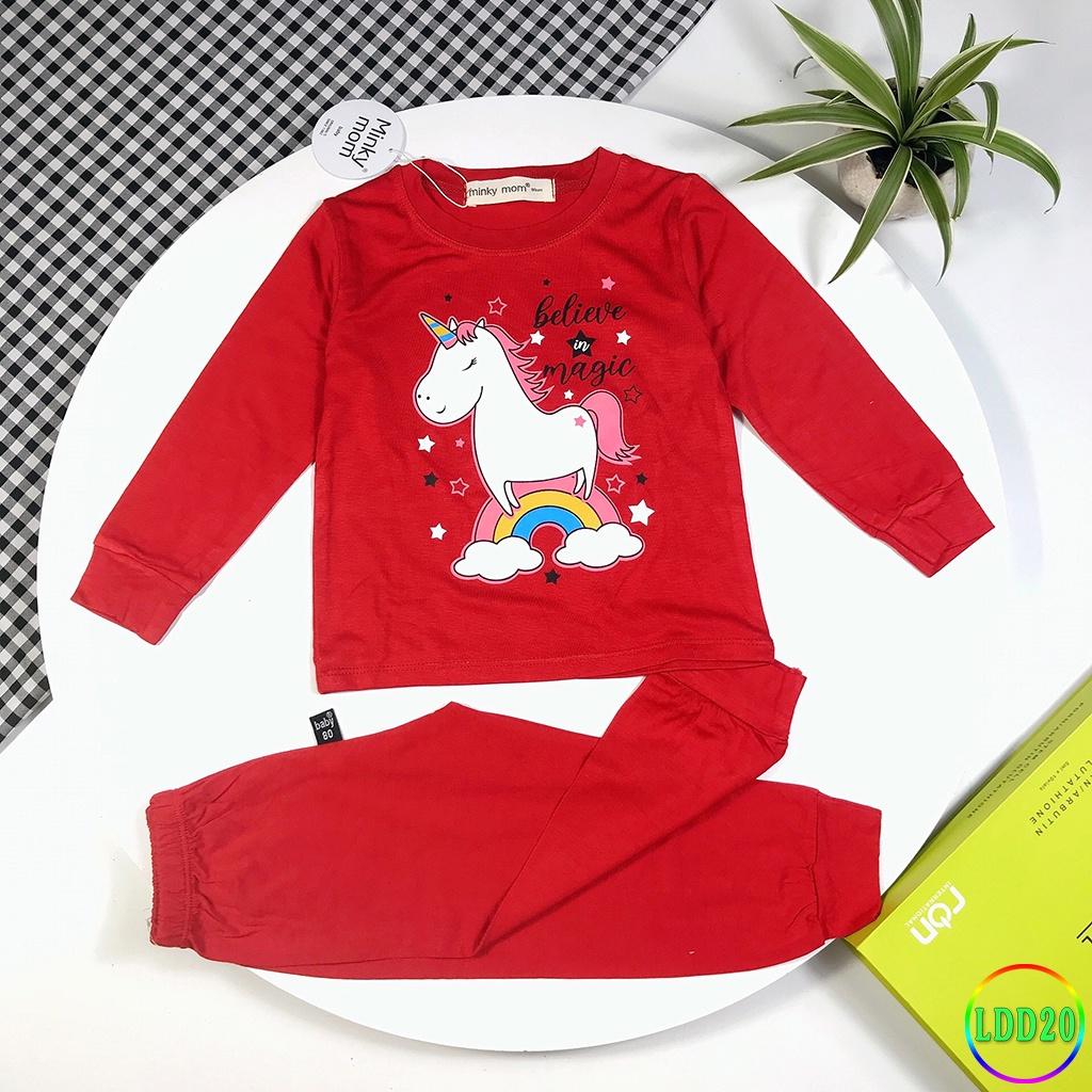 Bộ Dài Tay Cho Bé LDD20 Đồ Bộ Thun Lạnh Cao Cấp Mềm Mịn Thoáng Mát Dễ Chịu, Thoải Mái Cho Bé
